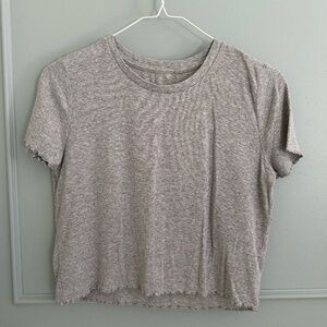 Aerie Heather Grey Relaxed Tee